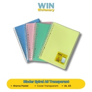 A5 Transparent Spiral Binder Office Campus School Stationery