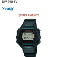Casio DW-290-1V [2YRS WARRANTY] Original Men Watches Youth Digital Sport Watch Waterproof Watches Ja
