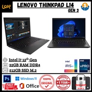 Lenovo ThinkPad L14 | T14 | X13 | Intel i7- i5 | 10th, 11th, 12th Gen RAM 32GB | 512GB SSD Window 11