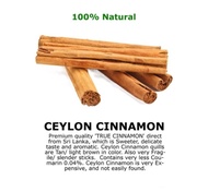 Original Ceylon Cinnamon Kayu Manis Asli 50gm Pack