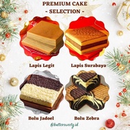 Enak Hampers Parcel Natal Christmas Premium Kue Basah Lapis Legit/ Lapis Surabaya/ Brownies/ Bolu