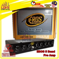 EROS 5 Band Car Pre Amplifier Car Equalizer Audio Car Equalizer Amplifier Equalizer Kereta Parametri