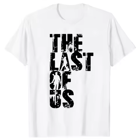 DY The Last of Us Casual Graphic cotton T-shirtt Punk Ellie Men Anime Tees Unisex Streetwear Male T 