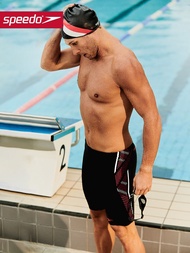 2023 ۩♤☁ 23 ใหม่ SPEEDO/SPEEDO กางเกงว่ายน้ำผู้ชายการฝึกอบรมมืออาชีพห้าจุดเข่าสูง Anti-embarrassment Anti-คลอรีนผู้ชายรุ่น