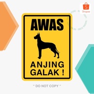 WARNING SIGN FOR FIERCE DOG 30 x 40 cm ALUMINUM PLATE Cool