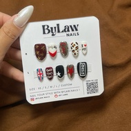 [ByLaw. Nails] Retro Pop Art Press On Nails | Y2K Vintage Music Style | Funky Custom Fake Nails | Tr