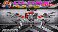 RUSI ROYAL 125 STICKER DECALS  067