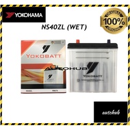 YOKOHAMA YOKOBATT NS40ZL Battery Perodua Kancil Myvi Viva Alza Proton Gen 2 Saga Honda City Jazz etc (Wet)