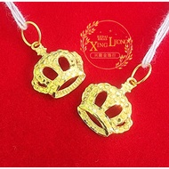 Xing Leong 916 Gold Crown Pendant / Loket Crown Emas 916