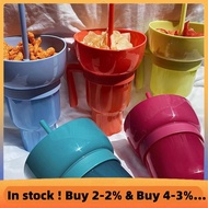 (E L X I) 1PC Stadium Tumbler Popcorn Large Cup Snack Cup Multifunctional Cups 1000Ml