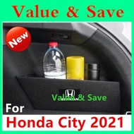 Honda City 2020 - 2025 (SEDAN) 2pcs Rear Boot Side Storage Box Car Auto Accessories Organizer Divide