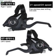ABABIT Bicycle Shifter Levers, 3x7 21 Speed 3x8 24 Speed 21 Speed Bicycle Shifter, Thumb Gear Shift 