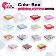 Cake Box 12x12x4 inches & 12x12x5 inches (5 pcs)