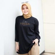 Baju Wanita Model Baru 2023 / Atasan Oversize Belah Samping Combad 24s / Kaos Cewek Forever / Kaos O
