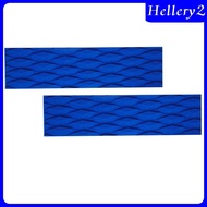 [Hellery2] 2Pcs EVA Non Slip Skimboard Traction Pad Bar grip Surfboard Surfing - Blue, 35x10cm