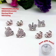 Sterling Silver 925 Crystal Earring