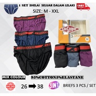 Men's Underwear 033Other Patterns2 Underwear Briefs M-6XL 3pcs/ 1set