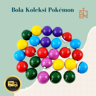 Mainan figure pokemon mini / Bola Pikachu Berwarna-warni