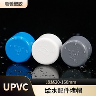 PVC Water Pipe Plug Pipe Cap Plastic Drinking Water Pipe Fish Tank Fittings Pipe Plug 20 25 32mm Stu