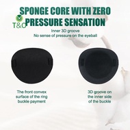 T&O 1PCS Single Eye Patch Adjustable 3D Foam Groove Breathable Eyeshade For Lazy Eyes Medical Use Co
