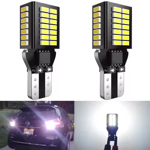 2Pcs T15 W16W T16 LED Canbus Bulbs No Error Car Reverse Backup Light For Kia Rio 2 3 K2 K3 Armrest O