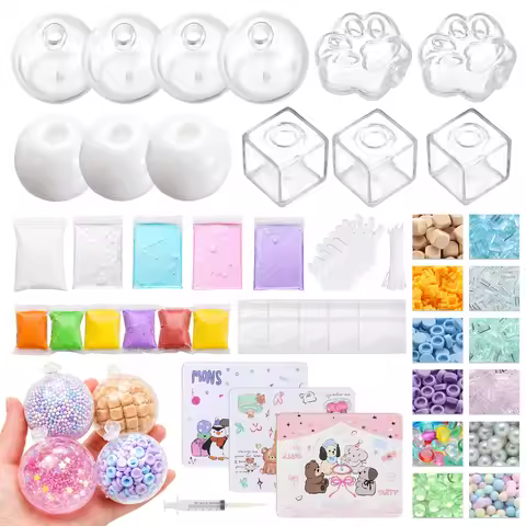 6cm Ball Skins DIY Stress Ball Making Kit Slime Clay Squishy Ball Maker Kit 5cm Ball Skins Fillers S