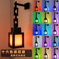 Baoluan 3D Printing Minecraft Merchandise Toys Luminous Lantern Night Light Rechargeable and Battery