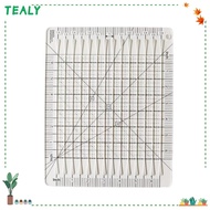 TEALY Quilt Cutting Template, 6inch Transparent Quilt Cut Ruler Template, Universal 5 in 1 Squared A