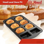 8 Cavity Mini Loaf Pan Non-stick Bread Pan Carbon Steel Brownie Pan Versatile Small Bread Loaf Pan