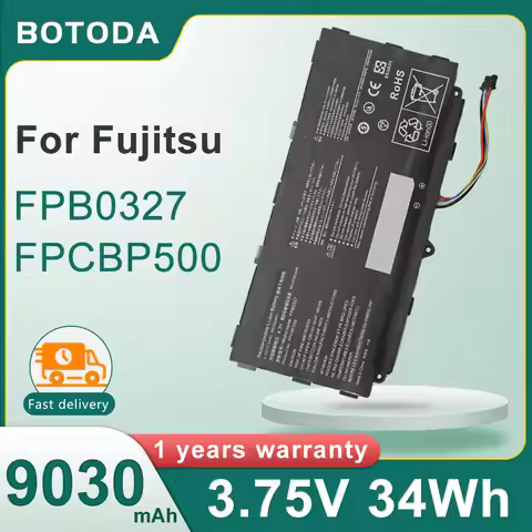 BOTODA FPB0327 FPCBP500 Laptop Battery 3.75V 34Wh 9030mAh for Fujitsu Arrows Tab Q506 Q507 Q508 CP69
