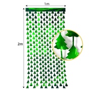 FENGHONGTAO | Decorative Patterned Rain Curtain Birthday Celebration Wall Decoration 1*2m