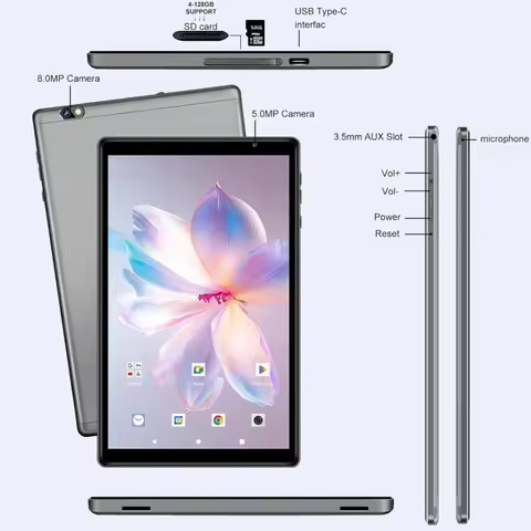 10.1 INCH Q3 OS Android 12 Tablet PC RAM 4GB ROM 64GB WIFI CPU UNISOC T310 Processor, Octa-Core Cort
