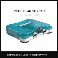 Retroflag 64Pi Case with Dual USB Ports, SD Card Storage, Safe Shutdown and Reset for Raspberry Pi5 