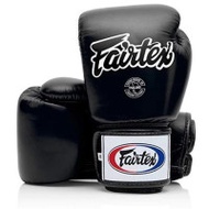 Fairtex BGV1 專業成人泰拳拳套 - 12oz 黑色