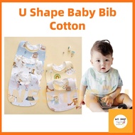 U-shaped 100% Cotton Kids Bib Newborn Pure Cotton Bib baby bib bibs burp cloths feeding bib WW0849