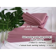 KAIN SCUBA AWNING TUDUNG SIAP POTONG 16×10"
