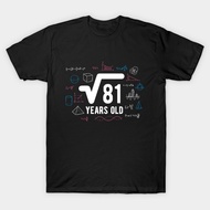 Amber's Unisex Square Root of 81 9th Birthday 9 Years Old T-Shirt Math T-Shirt