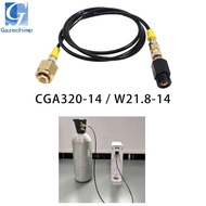 [Gazechimp] Stream Adapter Hose 60inch CGA320-14/W21.8-14 to -4 Sparkling Machine  Maker Direct Conn