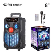 BAAB-B-Q8 EXTRA BASS 6000W 8”PROFESSIONAL PORTABLE STEREO SPEAKER SYSTEM with Mic&Remote 🔊300W OUTPU