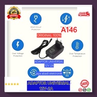 A146 UNIVERSAL CHARGER ADAPTOR Compatible 5.5mm 2.1 mm Multifunction ADAPTER DC 12V 2A VOLT POWER AD