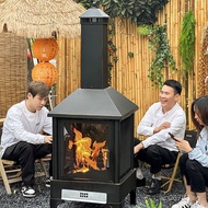 Outdoor Heating Tea Brewing Campfire Stove Garden Fire Pit B&B Fire Basin Courtyard BBQ Stove Househ