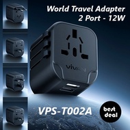 Vivan VPS-T003A Travel Adapter Charger Head 20W 3 Port USB-C USB-A