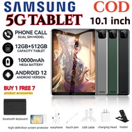 NEW 2023 Samsung 5G Tablet   10.1 inch Android 12.0 [12GB RAM 512GB ROM] 4K large screen Tablet murah Original
