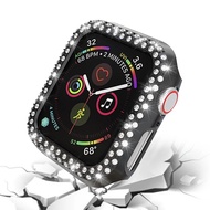 Diamond Bumper Protective Case for Apple Watch Cover Series 6 54321 SE 38MM 42MM For Iwatch 40mm 44mm Smart Bracelet Accessories
