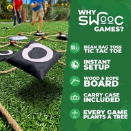 Giant Tic - -Toe Outdoor Game Instant Setup, No Assembly Bean-Bag Toss Games Set,Giant - for Adults