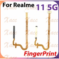 For Realme 11 5G RMX3780 Power Button Flex Cable ON OFF Switch with Fingerprint Touch ID Sensor Phon