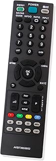 AKB73655802 Replace Remote Compatible with LG TV 19LS3500 22LS3500 22LT360C 26CS460 26LS3500 26LT360