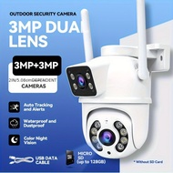 CCTV Camera 4K Dual Lens Outdoor Remote Monitoring 2-Way Voice