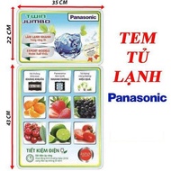[CN Hcm] PANASONIC Refrigerator Sticker, PANASONIC Refrigerator Decoration Sticker Sample 1