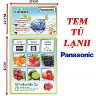 [HCMC Branch] PANASONIC refrigerator stickers, PANASONIC refrigerator decorative stickers model 1